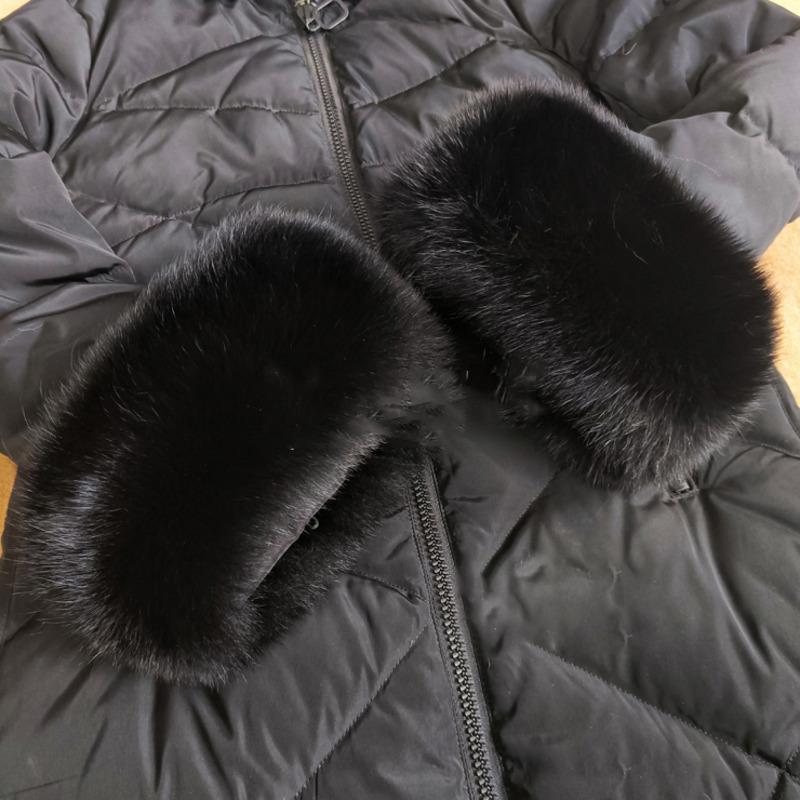 Real Fox Fur Cuffs Arm Warmer Winter Plush Windproof Women Wrist Cuff Sleeves Gloves Pompom Bracelet Wristband Sleeves Accessory