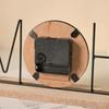 Minimalist Iron Craft Clock Creative Wood Retro Clock Simple European Desk Clock  Office Decor