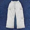 Trendy European and American Cotton Casual Pocket Loose Straight-Leg Pants