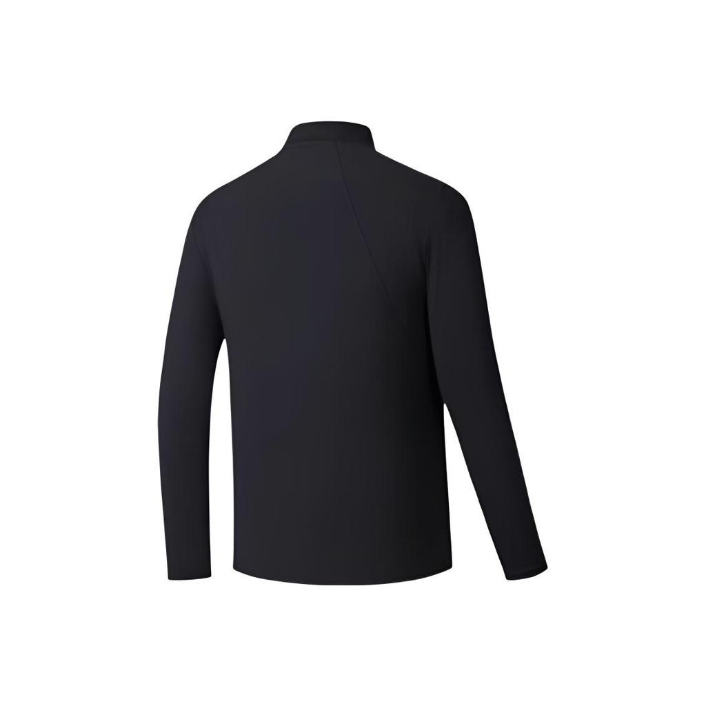Anta Champion All-Weather Series Stand Collar Pullover Solid Color Comfortable Versatile Breathable Casual Simple Long Sleeve T-Shirt 152530414-4