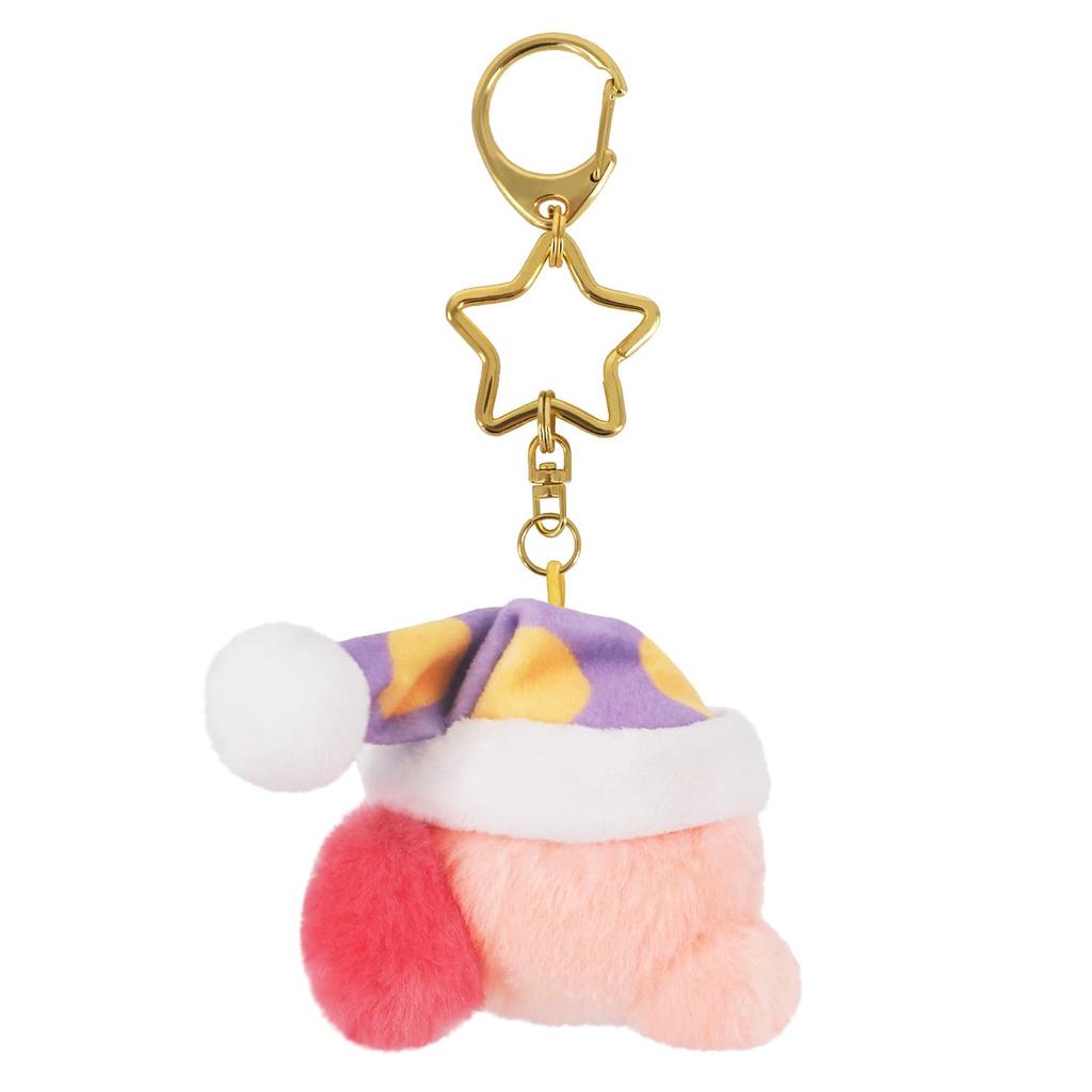 [Sanei Boeki] Kirby's Dream Land Mini-Mofu Mascot Keychain Sleep Plush Toy