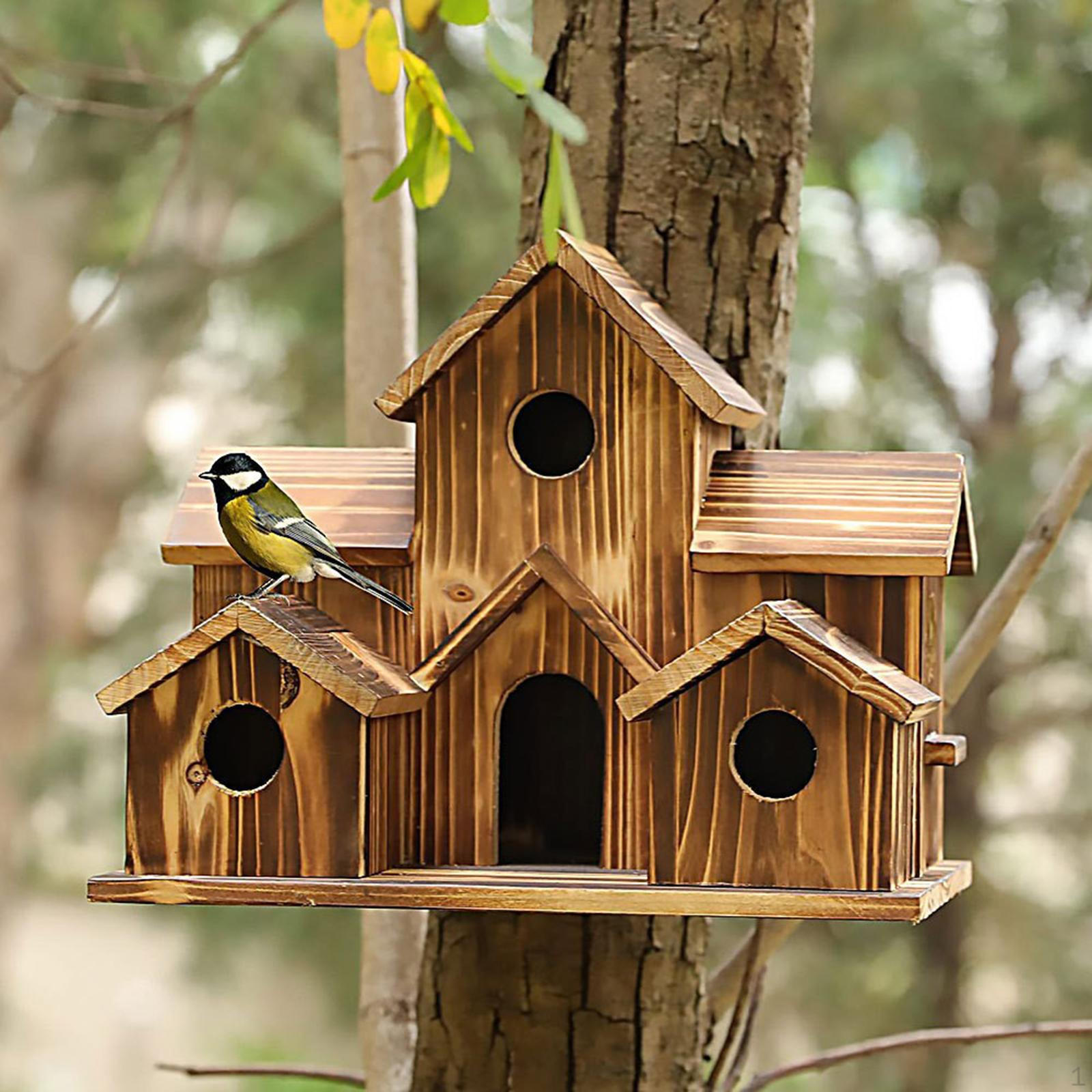 Bird House Room House, Multipurpose Rustic Bluebird Finch Cardinals House. Hummingbird Houses for