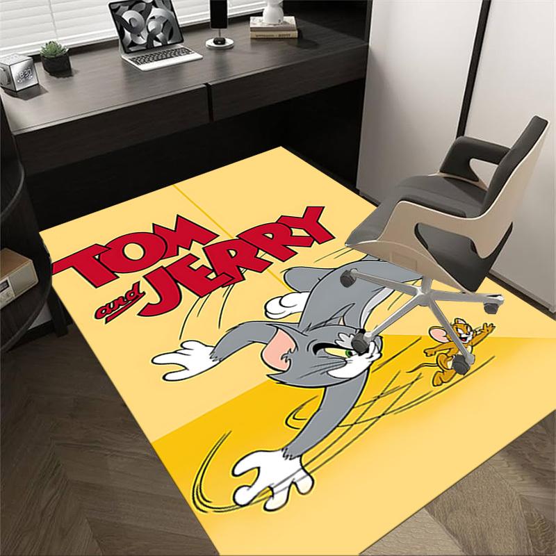 

1pc Tom and Jerry Carpet, for Home & Office Decor, Desk Chair Carpet, Festive GiftL1335 60cm by 90cm