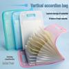 Vertical Accordion File Organizer – Large Capacity Student Storage Bag with Multi-Layer Design for Test Papers and Documents.