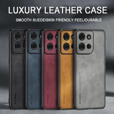 Case for Motorola Moto Edge 60 Fusion Luxury Sheepskin Leather Phone Case for  Moto Edge60 Stylus 60 Pro 50Fusion Edge50 Matte Silicone
