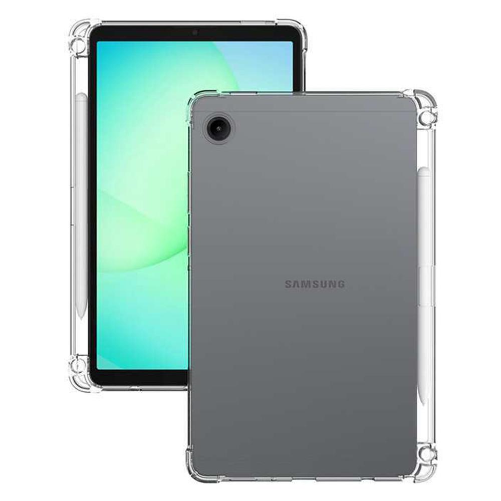 For Samsung Galaxy Tab A11+ Case Reinforced Four Corner Anti-Drop Clear TPU Tablet Cover with Pen Slot
