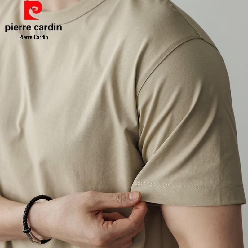 Pierre Cardin Men's Washed Cotton Blend Short Sleeve T-Shirt