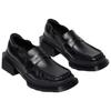 Dr. Martens Maybole Leather Comfortable Square-Toe Loafers 4.4cm Unisex Loafers Black 42063001