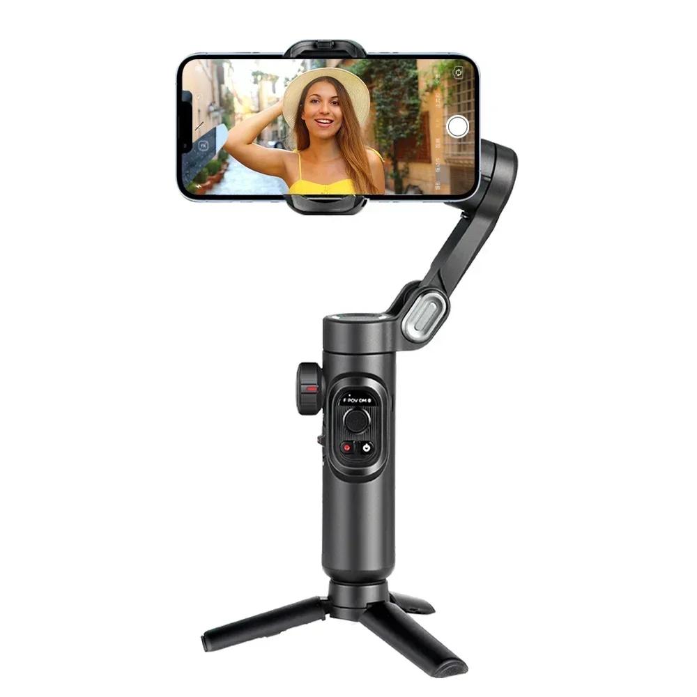 3-Axis Handheld Gimbal Stabilizer for Smartphone with Fill Light for iPhone Android Face Tracking Vlog Smart XE