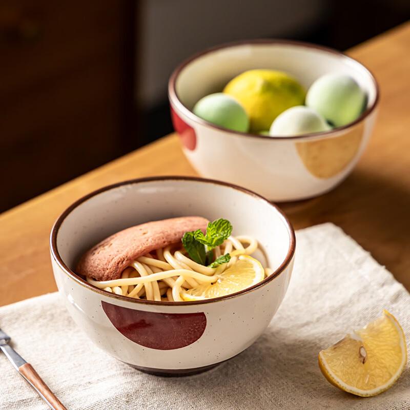 Abay Nordic Hand-Painted Ceramic Deep Plate