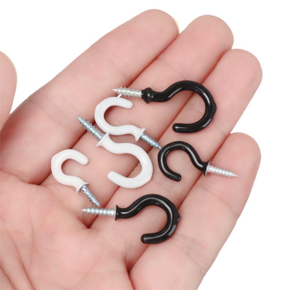 Coated Ceiling Hanger Hardware Tool Dipping Cup Hooks Kitchen Loop Peg Mug Shouldered Screws