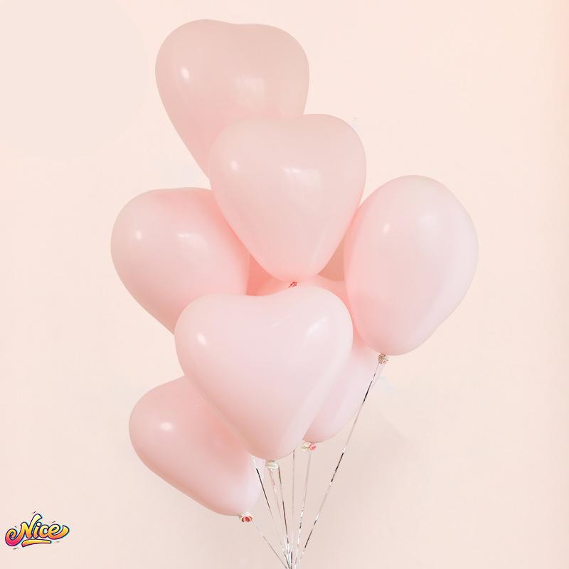 12inch Heart Shaped Balloon Love Anniversary Macaron Birthday Party Decoration Propose Wedding Site Layout Baby Shower Kids Toy