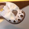 New Summer Style Children's Sandals for Baby Girls 0-1-2 Years Old, Hole Shoes with Closed-Toe and Bowknot, Princess Shoes.