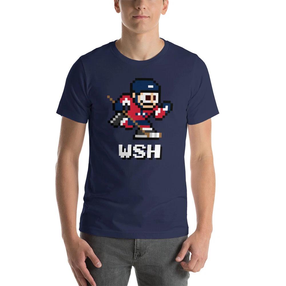Washington Capitals NES Hockey Team Jersey 8-bit Vintage Nintendo Tee T-Shirt S