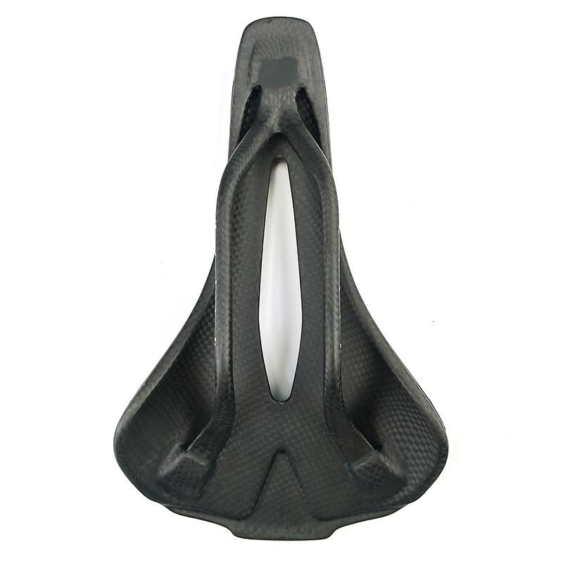 Asiacom Unlabeled 3D Printed Carbon Fiber Bicycle Saddle Kids Version Short Nose Hollow Comfortable Seat Cushion Road Bicycles