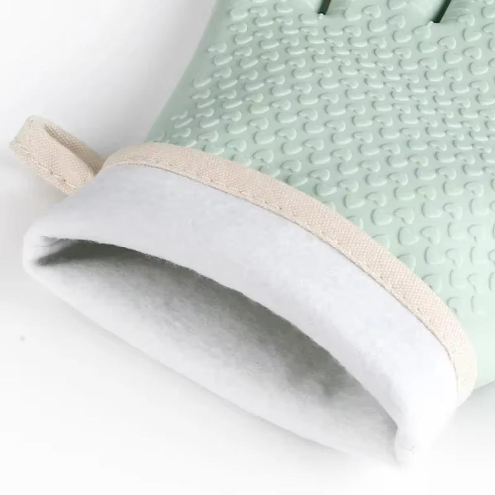 Anti-scald Heat Insulation Mitts Silicone Microwave Oven Baking Gloves New BBQ Gloves Kitchen