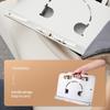 Foldable Laptop Stand Ergonomic Desktop Holder for Laptop Tablets 10 17.3inch Aluminum Construction Silver