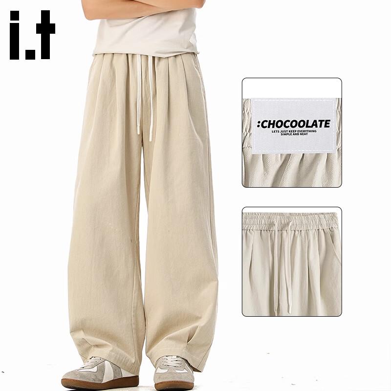 :CHOCOOLATEit Мужские широкие хлопковые брюки карго прямого кроя M