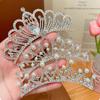 Pearl Rhinestone Crown Hair Comb Flower Crystal Hairpins Gifts Children Tiara Headband  Wedding
