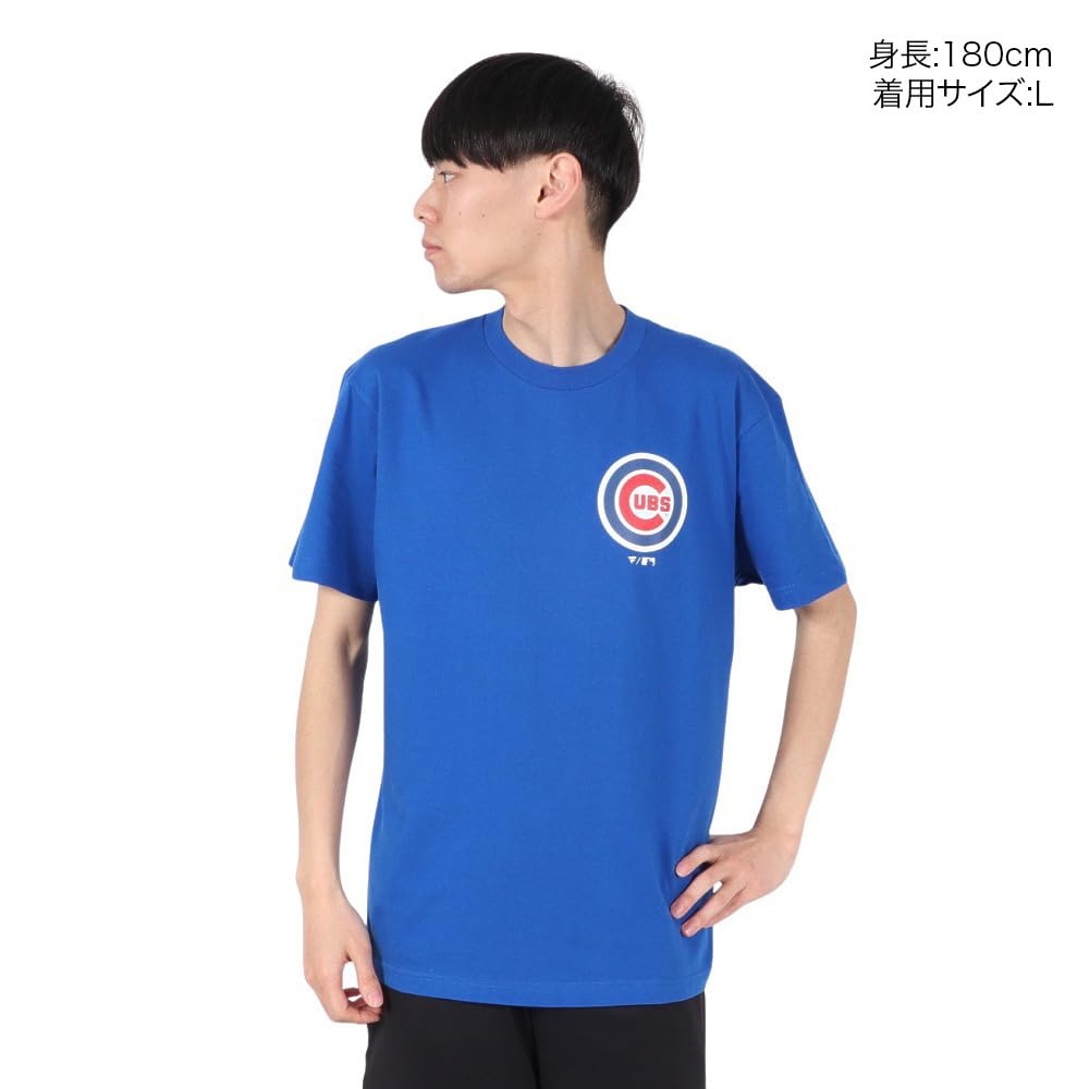 Fanatics MLB Jersey Logo Tee Chicago Cubs ML0125SS10 Blue Large