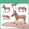Mongolian Donkey Animal Figure Pvc Collectible Toy For Kids Learning And Decoration