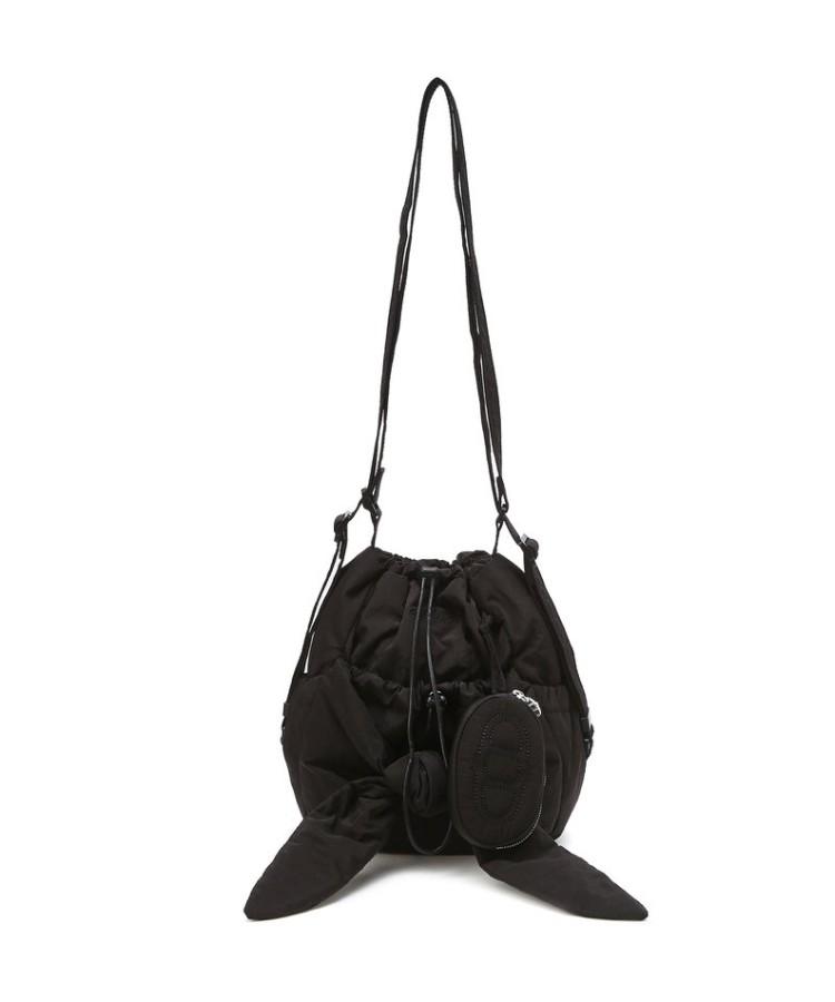 Athe Vanessabruno [Ruban] Black Ribbon Petite Backpack And Shoulder Bag Mini Aaba6F941Bk