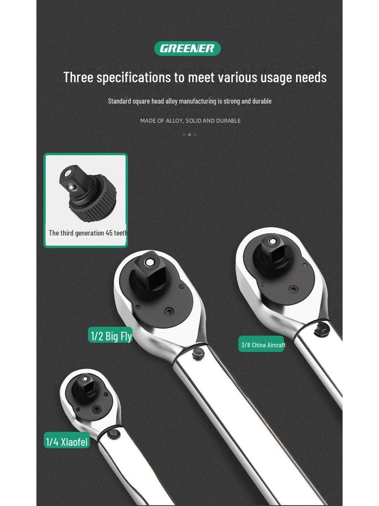 Green Forest High-Precision Adjustable Torque Wrench for Auto Repair and Spark Plug Installation