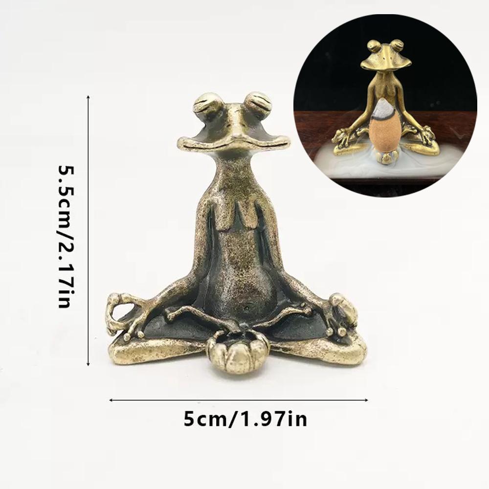

3 pieces, 1 piece, metal meditation frog incense burner decoration, suitable for home desktop incense burners