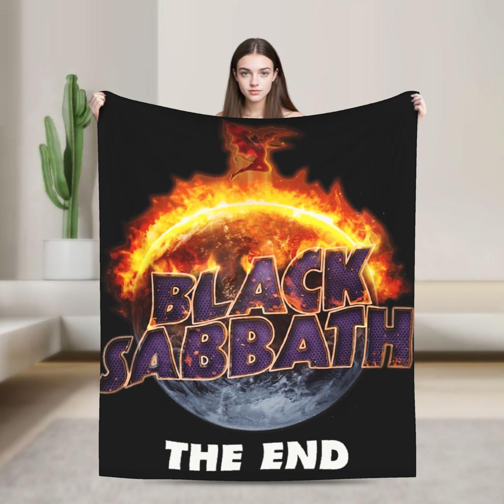 Ozzy Osbourne Metal Rock Black Sabbaths Deku Teplá Pohodlná Plyšové Povlečení Přehozy Klučičí Dívčí Ložnice Flanelová Přehoz na Postel