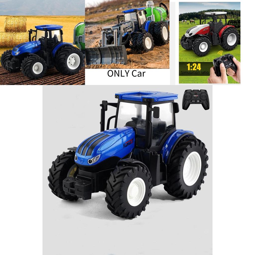 2.4g Alloy Rc Farmer Engineering Tractor Toy For 4-6 Years Kids