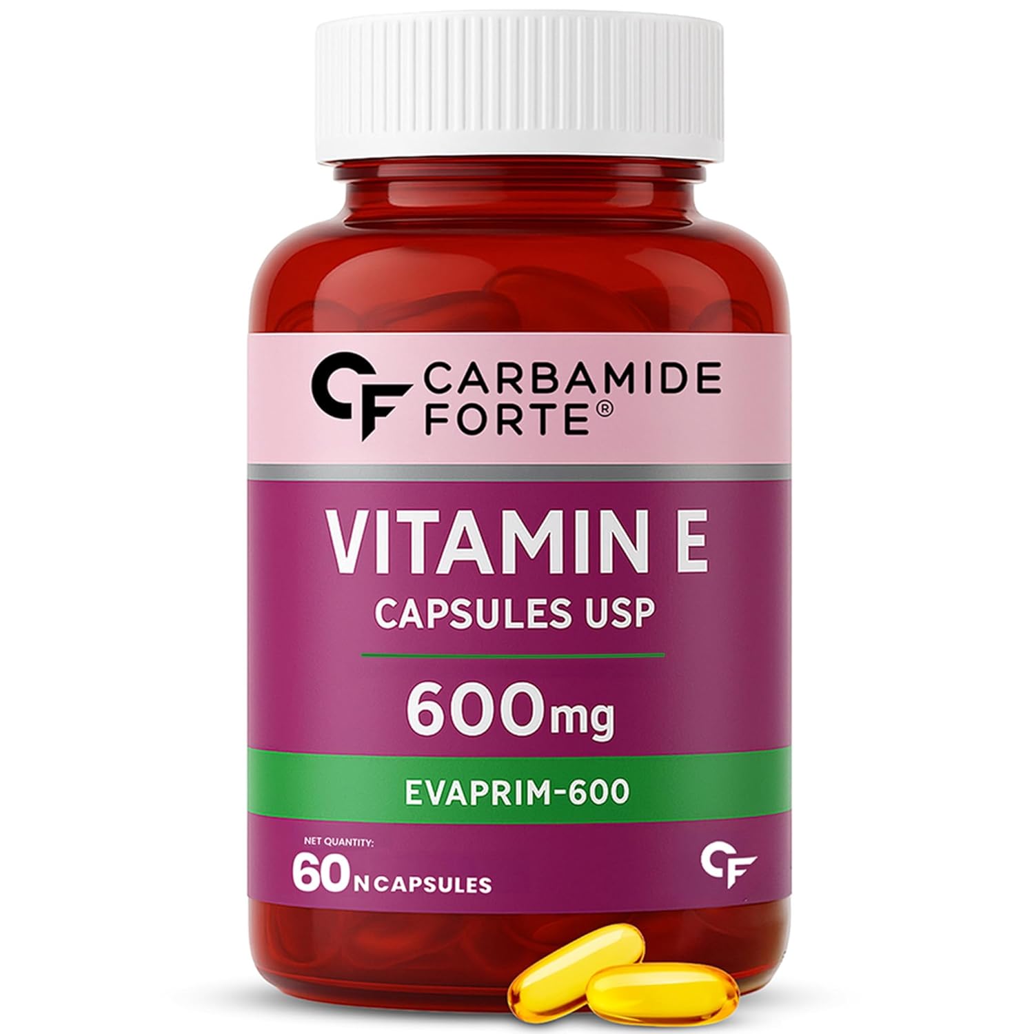 

Carbamide Forte 600 Mg Capsules For Face And Hair Care Paraben Free Natural Beauty Supplement Pack Of 60 Capsules