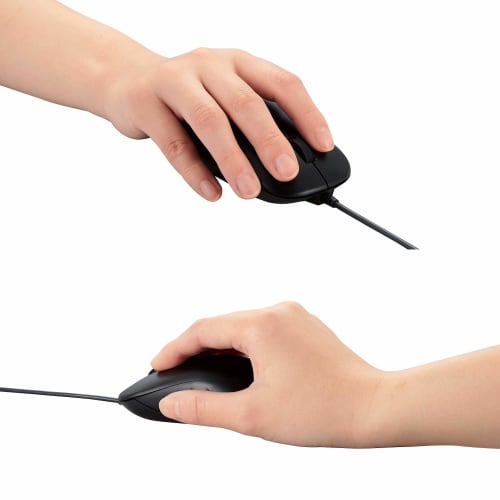 Elecom Highly Durable Mouse for Businesses USB Optical Wired Mouse 3 Buttons Black M-K7URBK/RS