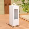 WTEMPO Transparent Window White Paper Gift Boxes Foldable DIY Daily Presents Display Packaging Boxes Suitable for Flowers and Dolls Gifts