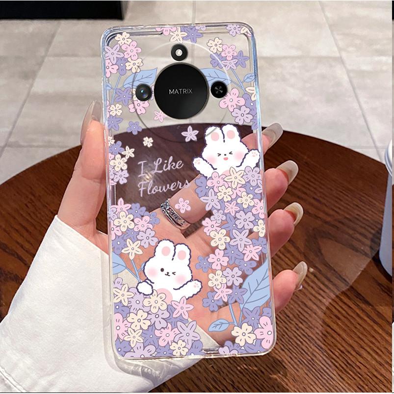 For Honor X9C Smart 5G Casing Clear Luxury Cute Love Rabbit Funny Cool TPU Soft Silicone Phone Case HonorX9C Smart 5G Back Cover