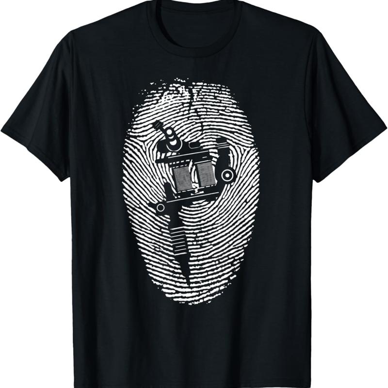 

Tattoo In Dna Tattooist Fingerprint Tat Genes Tattooing T Shirt - Men s Summer Cotton Graphic Tee S разноцветный