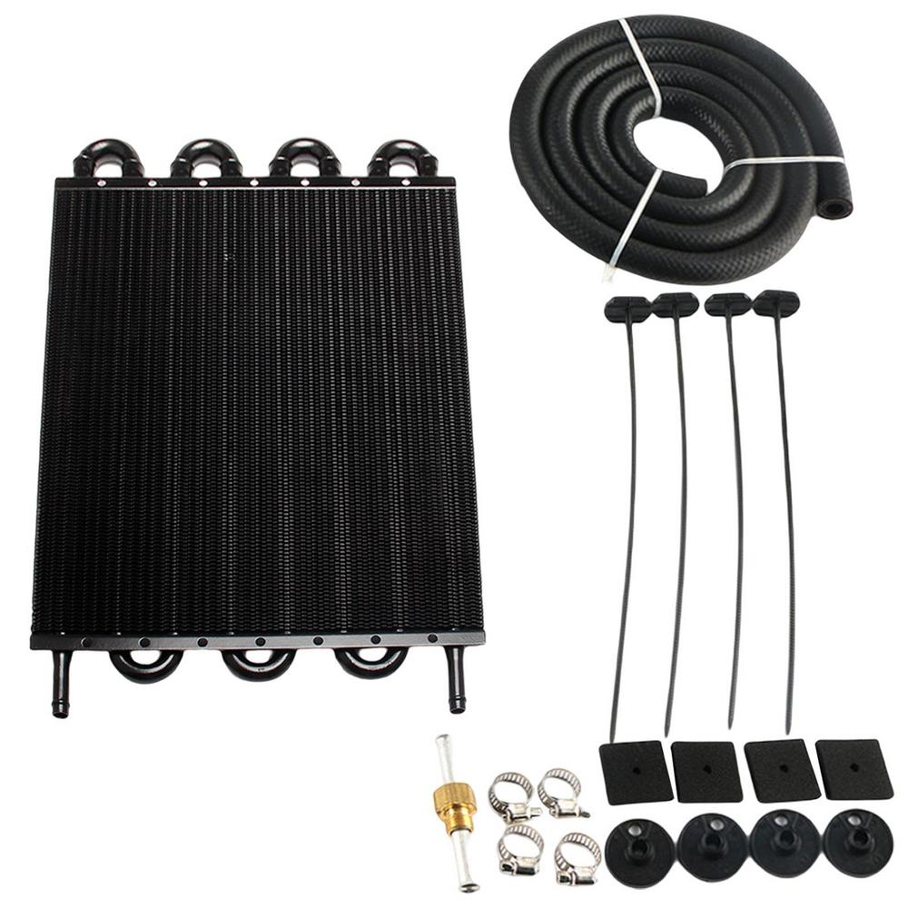 4/6/8 Rows Car Engine Oil Cooler Automotive Oil Condenser Ultra-Cool Tube Transmission Cooler Universal Transmission Radiator