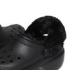 Crocs Stomp Line Clogs Fur Indoor Shoes Black 208546 001