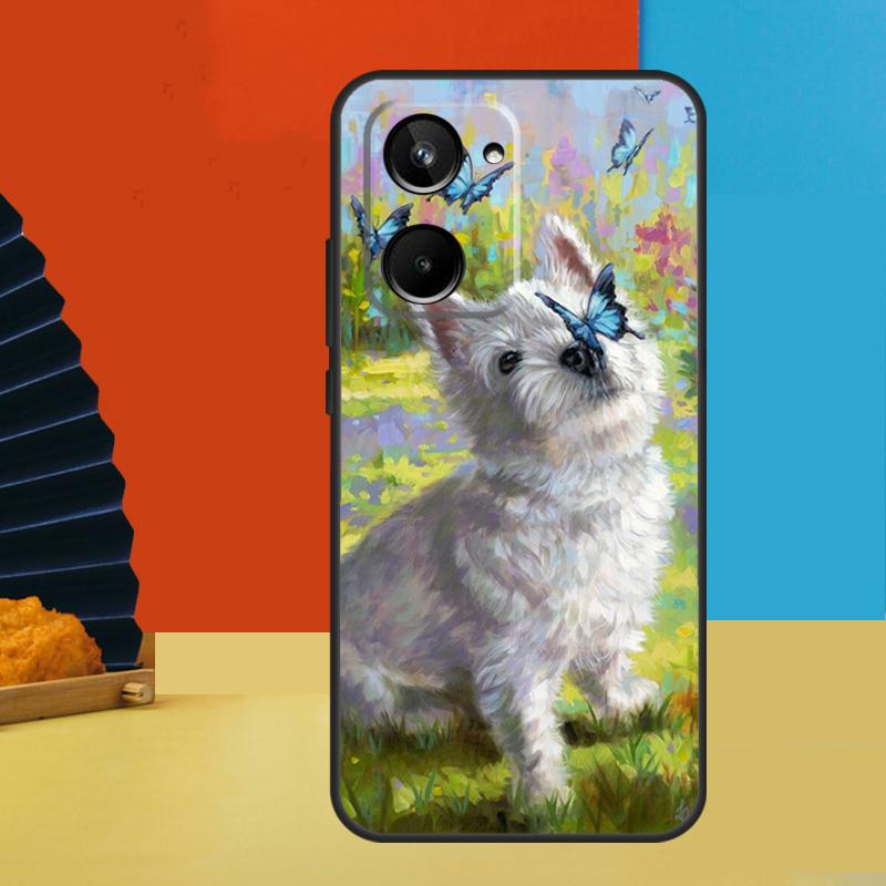 Westie Dog For Realme C75 C71 C55 C53 C67 C61 C33 C63 C51 10 11 12 13 14 Pro Plus C65 GT7 15 Pro Case