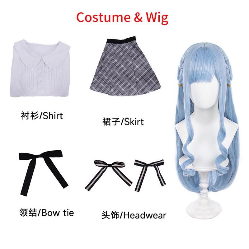 Band Sakiko Togawa Cosplay Costume Wig Jk School Uniform For Girl Sakiko Togawa Hair Role Play Comic Con Outfits