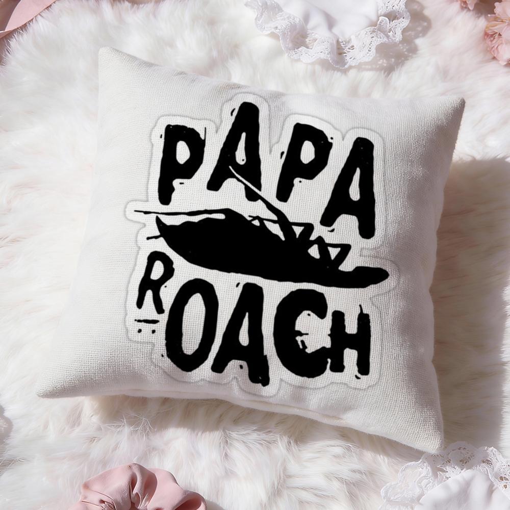 Band P-Papa R-Roach Cushion Cover Premium Comfort Reversible Pillow Cove -Two in One Design for Any Room & Car Interior