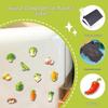 20 pièces d'autocollants magnétiques 3D de légumes pour réfrigérateur pour l'apprentissage précoce et la décoration des enfants - Imperméables et Souples
