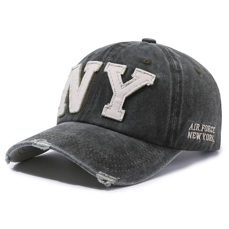 Spring Autumn Letter Embroidered Baseball Cap Men's Outdoor Sports Cap Women's Ponytail Panama Cap Sun Visor Hat