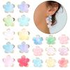 Acrylic Flower Base Featuring Gold Trim for Hair Accessories and Beading Creations In Various Styles