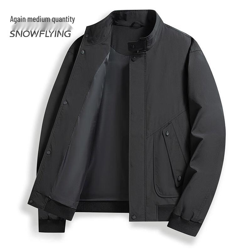 SNOWFLYING 2025 Men's Stand-Up Collar Short Jacket X405116037F