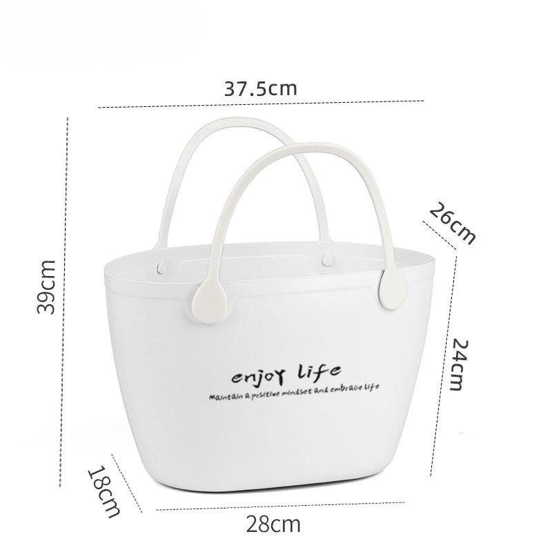 Multi-Size Picnic Basket Handheld Grocery Shopping Basket Household Storage Bin for Laundry Snack Vegetable Organizer