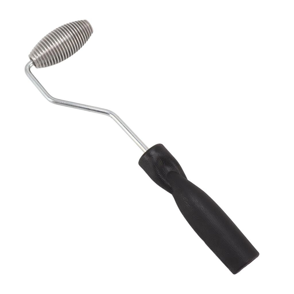 Fiberglass Roller Bubble Paddle Tool Aluminum Alloy Bubble Roller With Plastic Handle Olive Roll