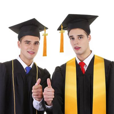 Adults Unisex Matte Graduation Cap And Gown Set with 2026 Tassel Graduation Sash Honor Cord for High School College Bachelor