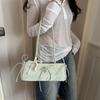 Spring and Summer Fresh Print Women's New Commuter Bow Fashion Portable Baguette Shoulder Armpit Bag