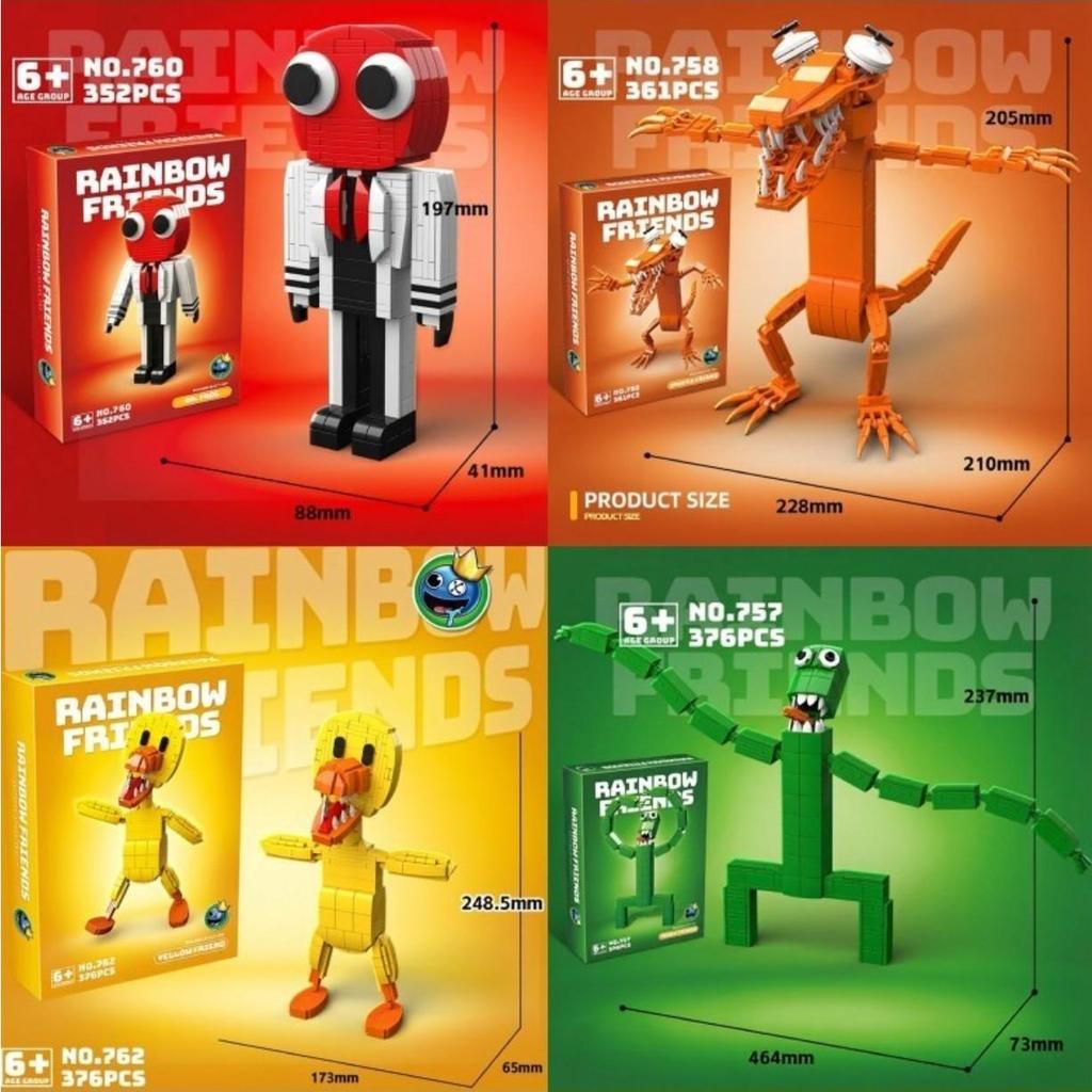 [Rainbow Friends] Figure K&B (8 types) set / Building Block 8-Variety Full Box, Popular toys for Korean children