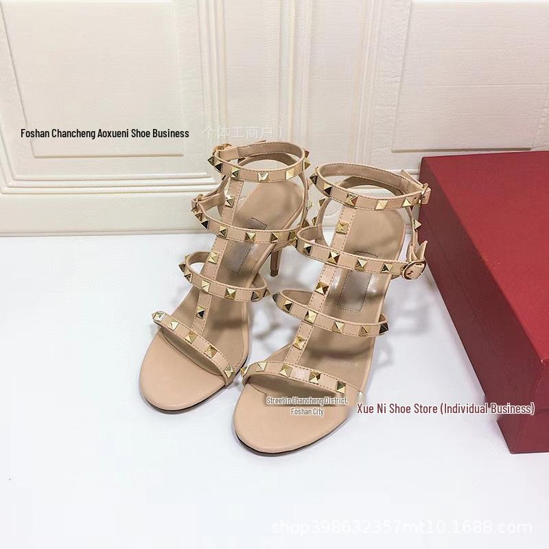 Sandali con Tacco Alto Neri Versatili Open-Toe Primavera/Estate 2026 per Donna